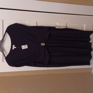 Womens size 24 little black dress with rhinestones